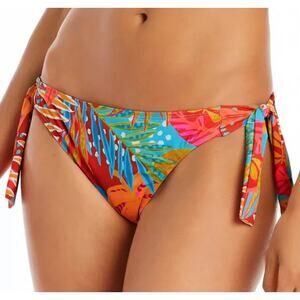 BLEU ROD BEATTIE Bikini Bottoms Size 12 The Heat Is On Swim NWT Tie Side Hipster